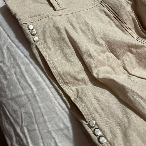 • house of sunny high waisted grommeted contrast thread pleated trousers • - Picture 13 of 16